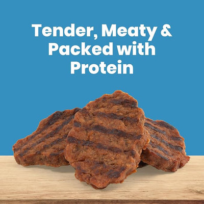 Blue Buffalo Nudges Beef Grillers Natural Dog Treats, Tender & Meaty Dog Snacks, Easy-To-Tear for Training, Made in the USA with Real Beef, No Artificial Preservatives, 16 oz.