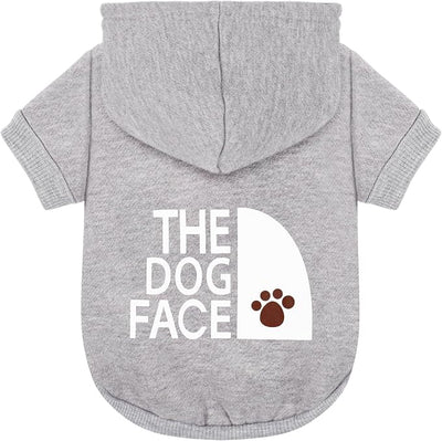 Paiaite Grey Chihuahua Dog Hoodie: Keep Your Pup Warm and Stylish with a 'The Dog Face' Printed Sweatshirt Pet Clothes, and Sweater Coat All in One Perfect for Winter and Cool Summer Nights! Grey XS