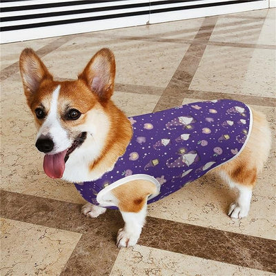 Quick Dry Lightweight Dog Sleeveless Vest, Breathable Pet Shirts Cartoon Sleepy Gnome Purple for Small Medium Puppies, X-Large