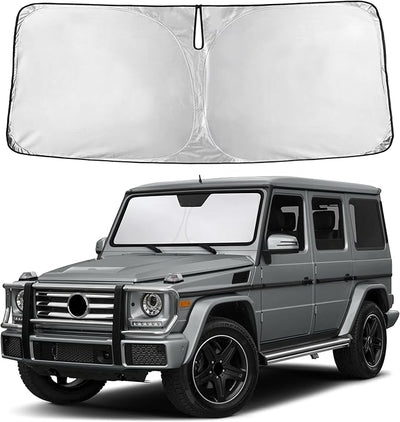 EcoNour Windshield Sunshade Compatible for Mercedes-Benz G Class 1990-2016 2017 2018, Sun Visor for Front Windshield & Window Sun Shade Cover, UV Heat Blocker & Protector, Car Accessories