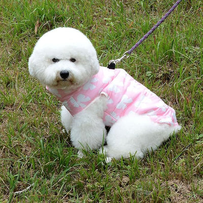 New Various Pet Cat Dog Soft Padded Vest Harness Small Dog Clothes Pink Bow XS, Model: BFL049-Pink-XS