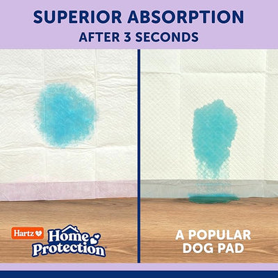 Hartz Home Protection Super Absorbent Odor Eliminating Lavender Scented No Leak Dog Pads, XL 30 Count (Pack of 2)