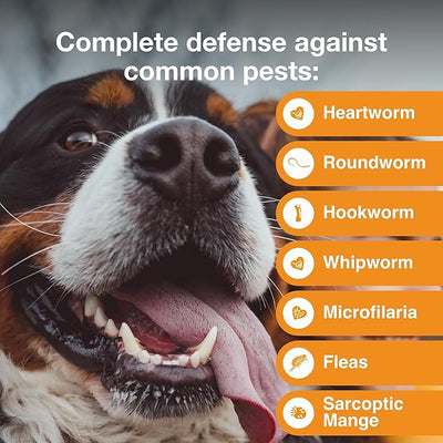 Advantage Multi Topical Solution for Dogs 6 Doses, 55.1-88 lbs (Blue)