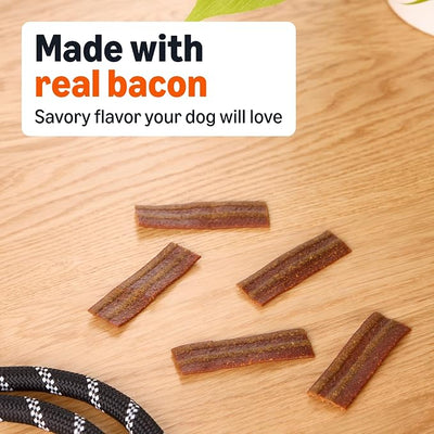 Amazon Basics Original Flavor Bac'n Strips Dog Treats - 25 oz Bag (Pack of 2)
