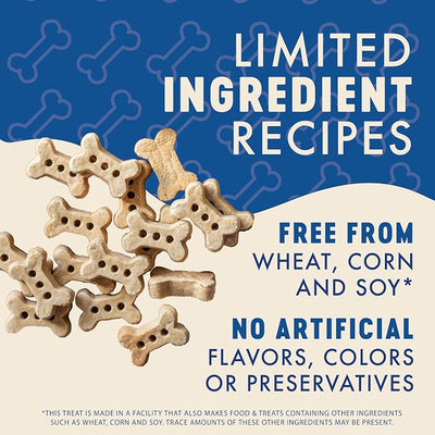 Finley's Crunchy Dog Biscuits, Variety Flavor, Plant-Based Healthy Treats, Oven Baked Dog Cookies, 12oz, 4 Variety Flavor Pack