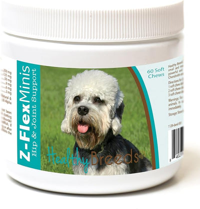 Healthy Breeds Dandie Dinmont Terrier Z-Flex Minis Hip and Joint Support Soft Chews 60 Count