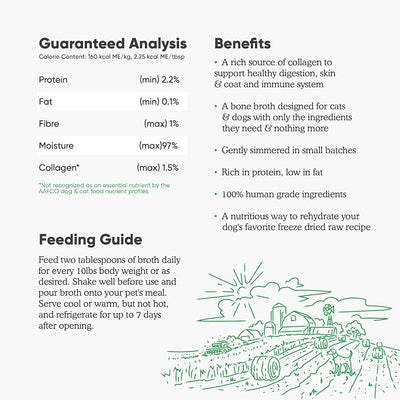 Bone Broth for Cats with Grass-Fed Beef by Open Farm