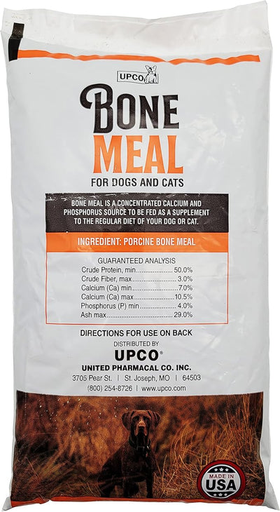 Bone Meal Steamed Powder for Dogs and Cats 2 Pack Total 2 Pounds from Upco Bone Meal Made in USA