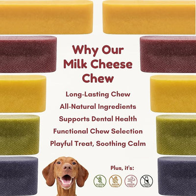 Majestic Pet Himalayan All-Natural Cheese Dog Chews - Long Lasting Dental Chew for Dogs - Healthy Pet Treats with Beneficial Ingredients (Urinary Tract Wellness, Regular, 5 Pack)