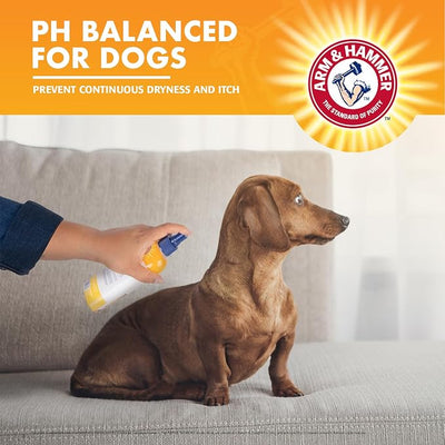 Arm & Hammer for Pets Itch Relief Spray for Dogs, Baking Soda Formula to Soothe Itchy and Irritated Skin and Hot Spots, No-Rinse Application, Chamomile and Peppermint Scent, 8 Fl Oz