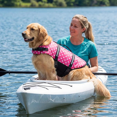 Doglay Dog Life Jacket with Rescue Handle, Dog Life Vest for Swimming Boating, Adjustable Reflective Puppy Swim Vest with Superior Buoyancy for Small Medium Large Dogs