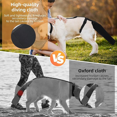 Ohcozzy Dog Tail Protector, Dog Harness with Tail Guard Ends Protector Sleeve, Dog Tail Bandage Cover for Comfortable Wound Injury Recovery,M