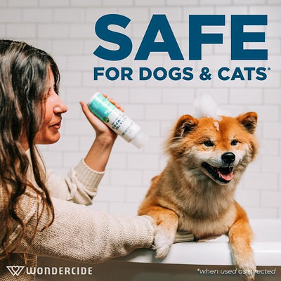 Wondercide - Flea & Tick Shampoo for Dogs and Cats - Flea and Tick Treatment with Natural Essential Oils - for Pets Over 4 Months - Powered by Plants - Cedarwood - 12 Fl oz