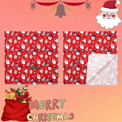 Lionheart Glory Christmas Bandana Kerchief - Washable Soft Scarf, Square Adjustable for Girl or Boy, Medium Large Dogs