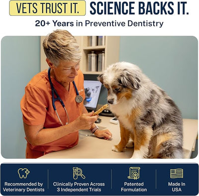 Tartar Shield® Soft Rawhide Dental Chews for Small Dogs | VOHC Accepted | Reduces Tartar, Controls Plaque & Freshens Breath | Vet Recommended | Bacon Flavor | USA Made | 12 Count