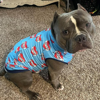 Pittie Clothing Pit Bull Muscle Tee for Dog Breed Dog Shirts Pet Printed Clothes Cool Funny