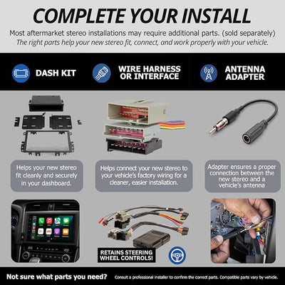 KENWOOD KMM-BT332U Bluetooth Single DIN Car Stereo with USB Port, AM/FM Radio, MP3 Player, Multi Color LCD, Detachable Face, Built in Amazon Alexa, Compatible with SiriusXM Tuner