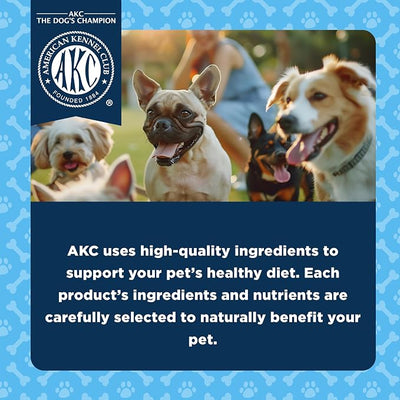 American Kennel Club Dentacare Yogurt and Peanut Butter Dental Dog Treats, Naturally Flavored, Good for Dog Dental Health, 20 Count