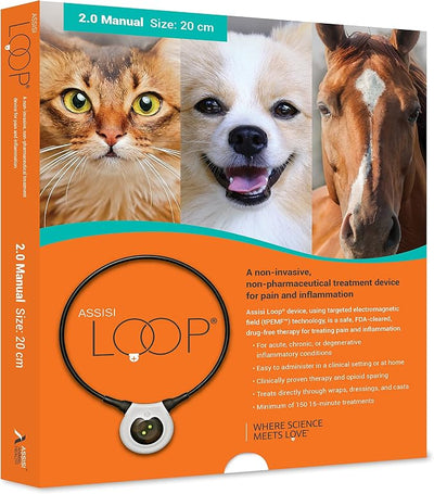 Assisi Loop 2.0 Manual tPEMF Device for Dogs, Cats, and Horses (20 cm)