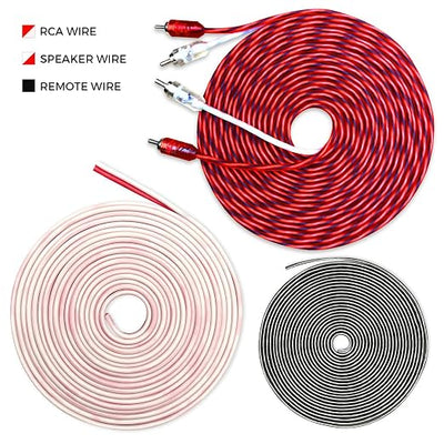 CT Sounds 1/0 Gauge CCA Complete Amp Wiring Install Kit, AMPKIT-0GA-PRO