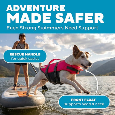 Outward Hound Granby Splash Pink Dog Life Jacket, Small