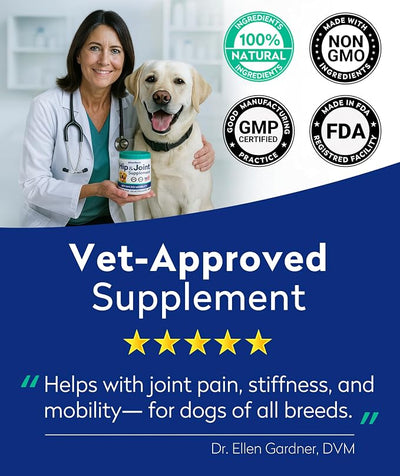 PAWFECTCHEW Advanced Hip & Joint Glucosamine Supplement for Dogs - Treats for Picky Eaters w/Chondroitin, MSM, Omega-3 - Joint Pain Relief - Chicken Liver - 180 Ct - Made in USA