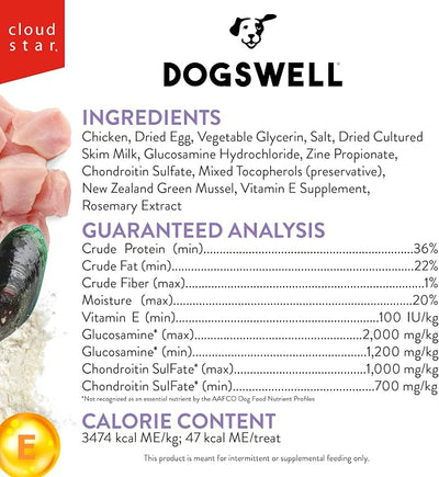 Dogswell Hip & Joint Soft Strips Dog Treats, Chicken, 20 oz. Pouch