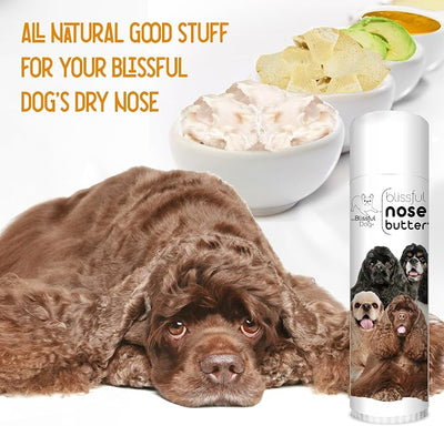 The Blissful Dog Cocker Spaniel Nose Butter, Versatile Dog Nose Balm for Dry Nose, Handcrafted Nose Moisturizer, Easy-to-Apply Dog Essentials, Unscented, 0.50 oz.