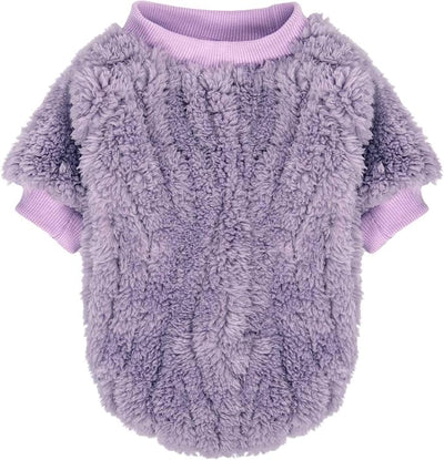 FabriCastle Dog Sweater, 3-Pack Dog Clothes & Coat, Pet Jacket for Small or Medium Dogs Boy or Girl, Soft and Warm Cat Sweaters Doggy Apparel Costumes Christmas (Lavender,Pink,Butter Yellow, Large)
