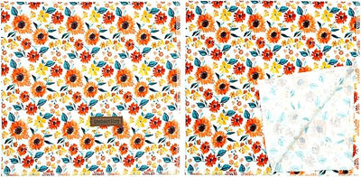 Lionheart Glory Gerbera Floral Dog Scarf, Square Adjustable Bandana for Small Dogs, 1 Pack, Washable, Soft