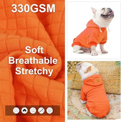 BEAUTYZOO Dog Sweaters for Extra Large Dogs Girl Boy, XXXL Dog Hoodie with Pocket & Leash Hole, Soft Warm Waffle-Like Laminated Cotton Pet Clothes for Cold Weather, Doberman Great Dane Sweatshirt, 3XL