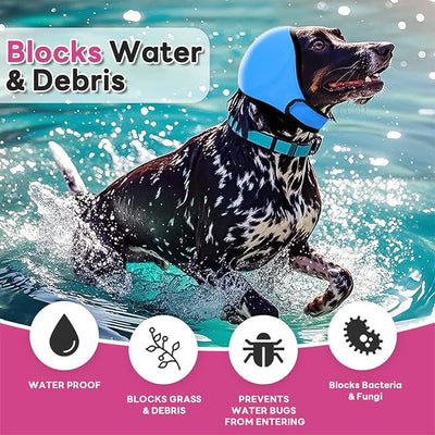 Dog Ear Muffs Noise Protection, Stress-Reducing, Comfortable, Perfect for Thunderstorms, Noise,Vet Visits & Preventing Water