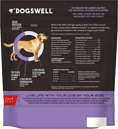 Dogswell Hip & Joint Soft Strips Dog Treats, Chicken, 20 oz. Pouch