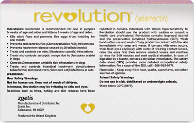 Revolution (selamectin) Topical Solution for Puppies & Kittens, Up to 5 lbs (Mauve), 1 Tube