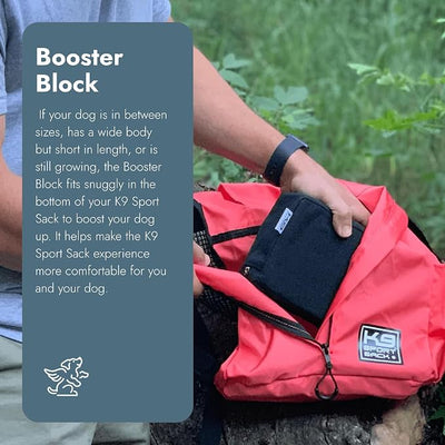 K9 Sport Sack Booster Block, X-Small/Small - Dog Carrier Not Included - Provides 3”of Lift