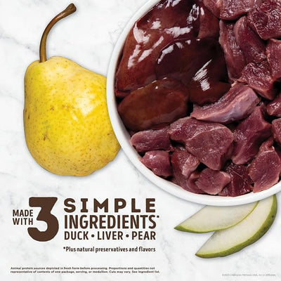 ACANA Singles Grain Free Dog Treats Limited Ingredients & Freeze-Dried Duck & Pear 3.25oz Bag