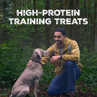 Blue Buffalo Wilderness Trail Treats Salmon Crunchy Dog Biscuits, Grain-Free & High-Protein, Bite-Sized Training Treats Made with Real Salmon & Natural Ingredients, 10-oz Bag
