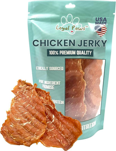 USA Made Chicken Jerky Dog Treat & Blended Functional Food Topper for Heart Health & Liver Support, for Small, Medium, and Large Dogs