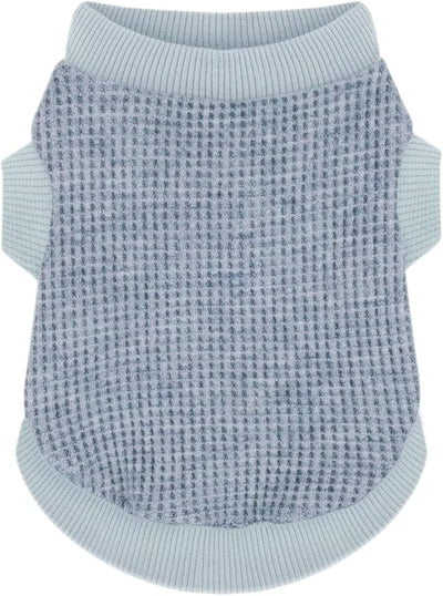 Cozy and Functional Dog Shirts for Small Puppies: Stretchable Blue Attire with Easy-On Design, Ideal for Chihuahuas and Yorkies - Enhance Comfort and Playfulness on Chill Days Small