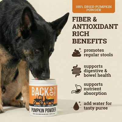 Pumpkin Powder for Dogs - Powder Pumpkin Dog Food Toppers - Rich in Fiber Supplement Helps with Gut & Digestion, Nutrient Absorption, Diarrhea, Constipation & Upset Stomach- 8.1oz- Made in USA