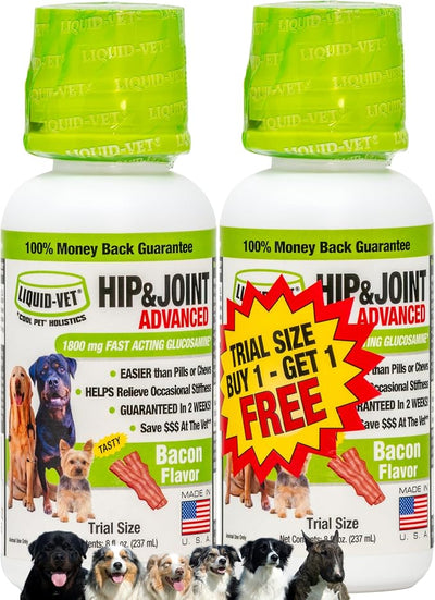 K9 Hip & Joint Advanced Formula, Bacon Flavor, 8 oz Trial Size