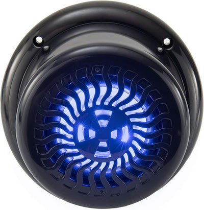 RecPro RV Flush Mount Speaker | Exterior 5.25" Black Wavy Blue LED | Waterproof (5 Pack)