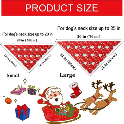 Unique Style Paws Dog Bandanas 1PC Washable Cotton Triangle Puppy Scarfs Red Hat Christmas Man with Colorful Flower for Small Medium Large Dogs and Cats