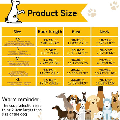 SATINIOR 6 Pcs Dog Clothes Printed Doggie Shirts Puppy T-Shirts Cute Pet Cotton Clothes Doggie Shirt for Small Medium Dog Apparel Summer Christmas(XS)