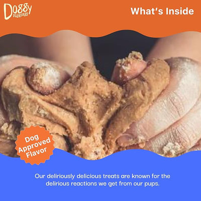 Wet Noses Doggy Delirious All Natural Dog Treats, Made in USA, 100% USDA Certified Organic, Non-GMO Project Verified, 14 Oz Box, Peanut-Butter Flavor, 2-Pack