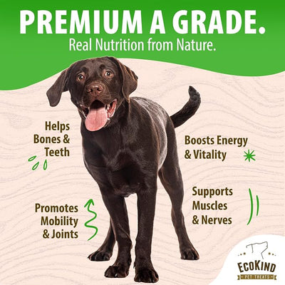 EcoKind Smoked Elk Antler Dog Chews – Natural Split Antlers, Long-Lasting Chew, Elk Antlers Treats for Large Dogs Weighing 30-45 lbs, Splinter-Free, Supports Dental Health – 1 Large Smoked Chew