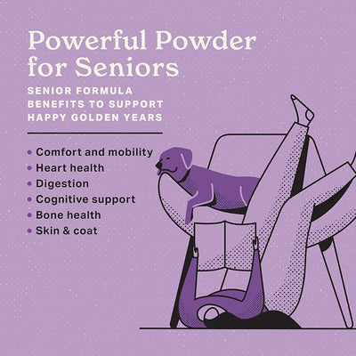 The Missing Link Senior Dog Supplement 1lb Bag 2/Pack - Powerful Powder Supports Bones, Joints, Skin, Coat, Heart, Eyes, Memory & Cognition