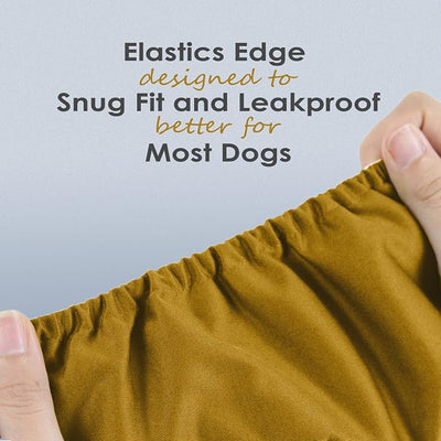 Wegreeco Washable Male Dog Belly Wrap - Pack of 3 - (Gold,Black,Grey,X-Small)