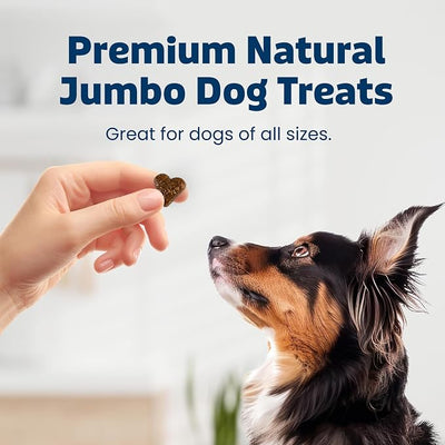 Blue Buffalo Jumbo Bits Beef Soft & Chewy Dog Treats, Made with Real Beef & Enhanced with DHA, Heart-Shaped Dog Treats, Made in the USA with Natural Ingredients, 11 oz.