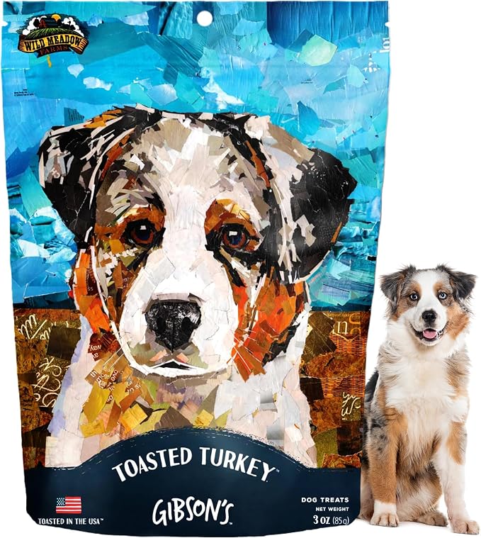 Gibson's Toasted Turkey, Soft Jerky Dog Treats, Crafted with Real Meat, Aromatic, and Grain-Free for Training and Rewarding Dogs of All Breeds & Ages - 3 Ounce Pouch